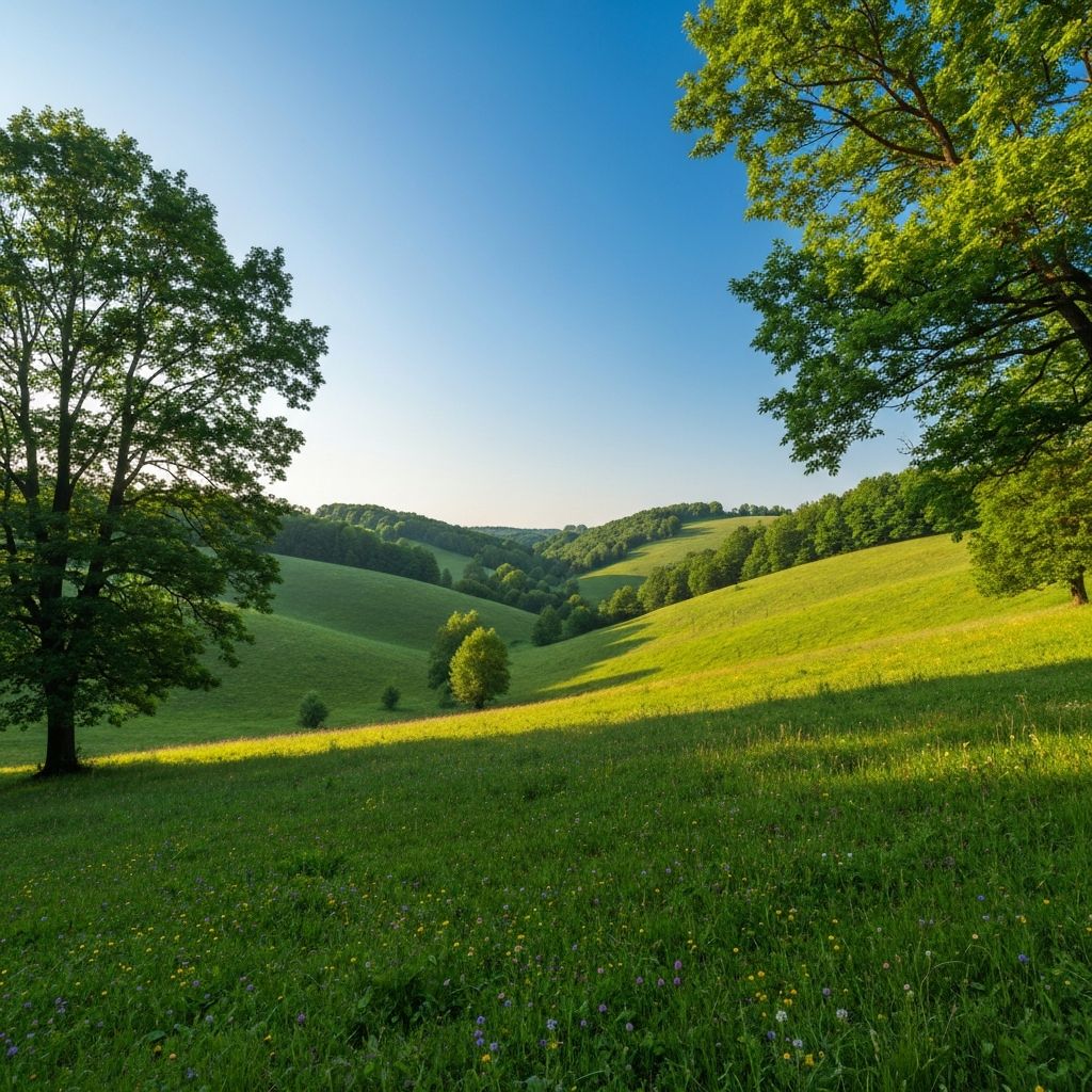 Natural botanical landscape